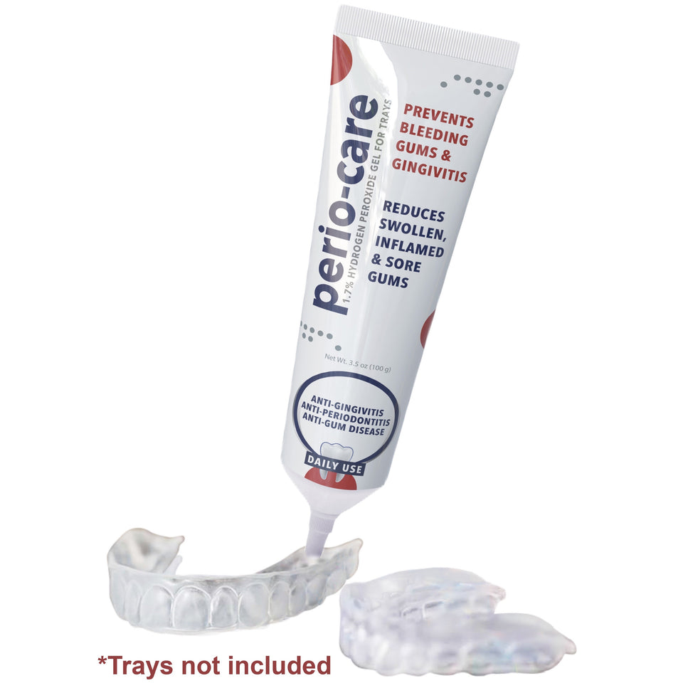 Perio Care Gel For Trays (2 for $40):<br><iframe width=100% height="315" src="https://www.youtube.com/embed/ZwhWgEFxxlI" frameborder="0" position: relative; encrypted-media; gyroscope; picture-in-picture" allowfullscreen></iframe>